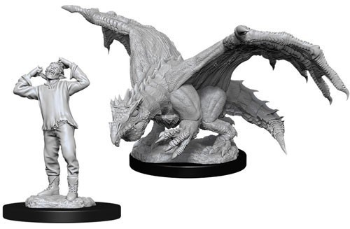 D&D Marvelous Minis: Green Dragon Wyrmling & Afflicted Elf