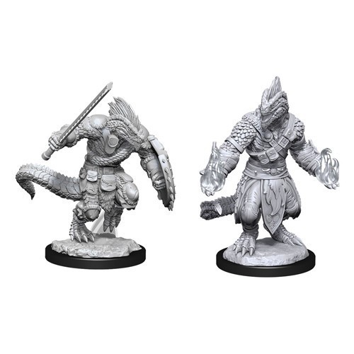 D&D Marvelous Minis: Lizardfolk Barbarian & Cleric