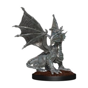 D&D Marvelous Minis: Silver Dragon Wyrmling & Female Halfli.