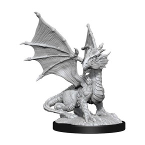 D&D Marvelous Minis: Silver Dragon Wyrmling & Female Halfli.