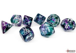 Chessex: Nebula Flourite/White 7-Die RPG Set