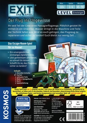 EXIT Das Spiel: Der Flug ins Ungewisse - DE